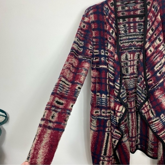Lucky Brand Fluffy Abstract Print Cardigan - Picture 2 of 8